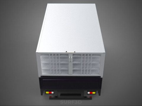 FARM CATTLE BAKKIE UTE PICKUP CAGE FOWL POULTRY BIRD TRUCK CARGO 3D Model