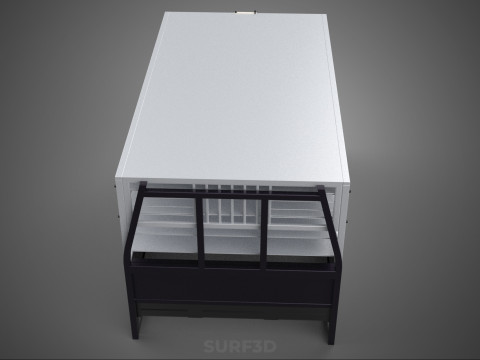 FARM CATTLE BAKKIE UTE PICKUP CAGE FOWL POULTRY BIRD TRUCK CARGO 3D Model