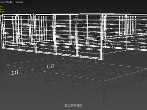 FARM CATTLE BAKKIE UTE PICKUP CAGE FOWL POULTRY BIRD TRUCK CARGO 3D Model