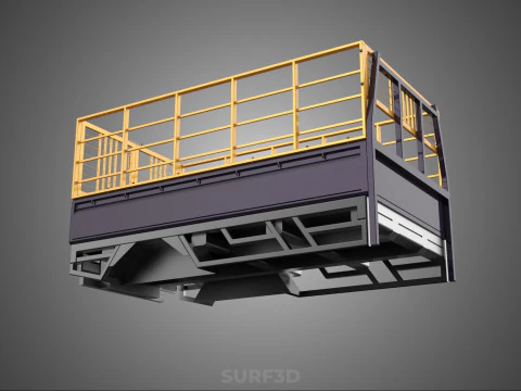 カーゴケージ ピックアップトラック 輸送 配送 物流 コマーシャル 3Dモデル