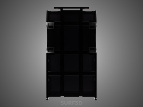 CARGO CAGE PICKUP TRUCK TRANSPORT DELIVERY LOGISTICS COMMERCIAL 3D Model