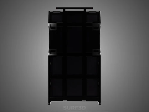 CARGO CAGE PICKUP TRUCK TRANSPORT DELIVERY LOGISTICS COMMERCIAL 3D Model