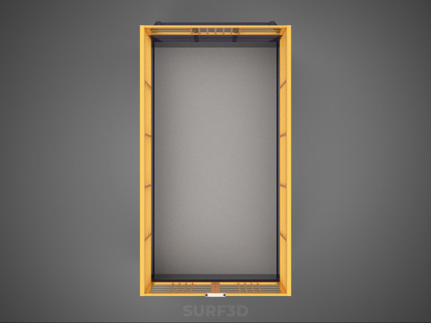 CARGO CAGE PICKUP TRUCK TRANSPORT DELIVERY LOGISTICS COMMERCIAL 3D Model