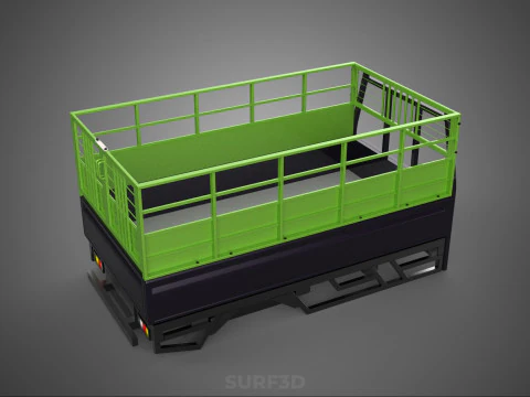TRAY UTE ПИКАП CAGE Бортовой грузовик ГРУЗОВОЙ ФУРГОН ФУРГОН ГРУЗОВИК BAKKIE 3D Модель