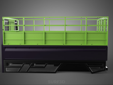 TRAY UTE PICKUP CAGE FLATBED TRUCK CARGO WAGON VAN LORRY BAKKIE 3D Model