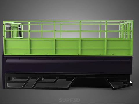 TRAY UTE PICKUP CAGE FLATBED TRUCK CARGO WAGON VAN LORRY BAKKIE 3D Model