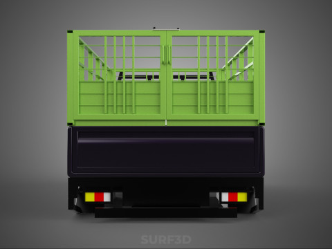 TRAY UTE PICKUP CAGE FLATBED TRUCK CARGO WAGON VAN LORRY BAKKIE 3D Model