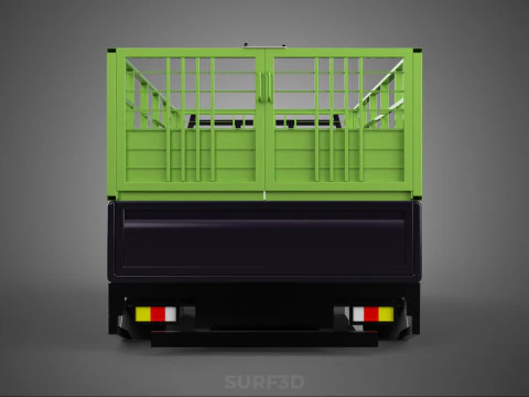 TRAY UTE PICKUP CAGE FLATBED TRUCK CARGO WAGON VAN LORRY BAKKIE 3D Model