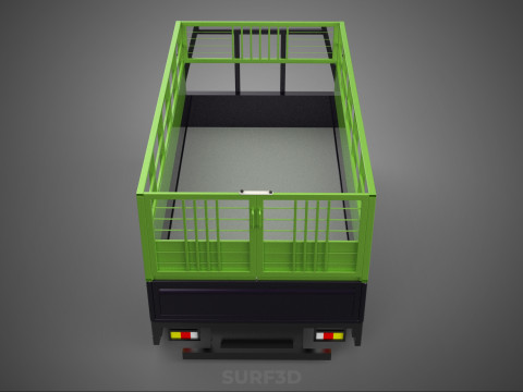 TRAY UTE PICKUP CAGE FLATBED TRUCK CARGO WAGON VAN LORRY BAKKIE 3D Model
