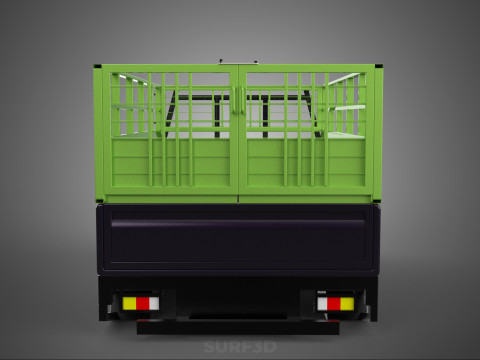 TRAY UTE PICKUP CAGE FLATBED TRUCK CARGO WAGON VAN LORRY BAKKIE 3D Model