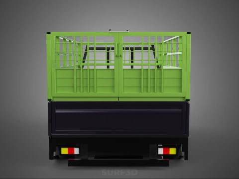 TRAY UTE PICKUP CAGE FLATBED TRUCK CARGO WAGON VAN LORRY BAKKIE 3D Model