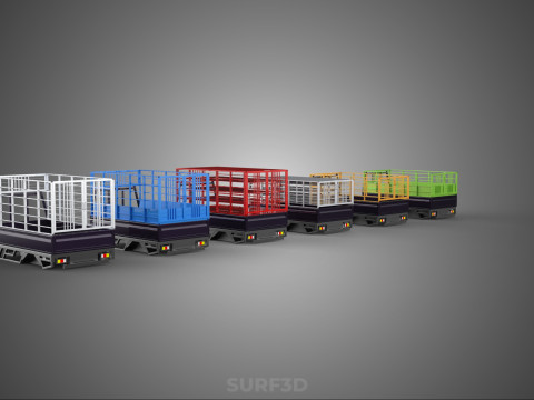 COLLECTION CAGE BAKKIE UTE PICKUP TRUCK TRANSPORT DELIVERY CARGO 3D Model