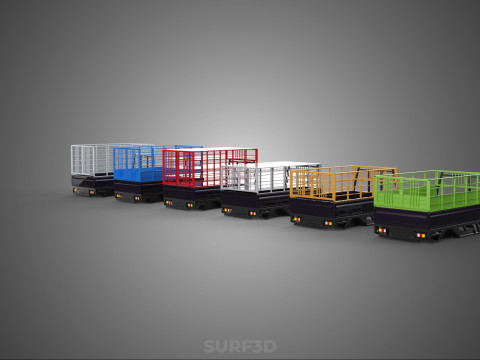 COLLECTION CAGE BAKKIE UTE PICKUP TRUCK TRANSPORT DELIVERY CARGO 3D Model