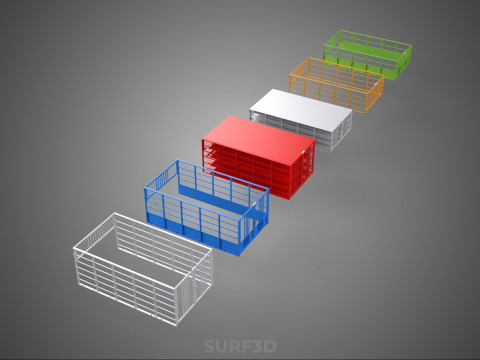 ALL TYPE UTILITY CAGE TRAY SUV UTE PICKUP TRUCK CAR LORRY VAN 3D Modell