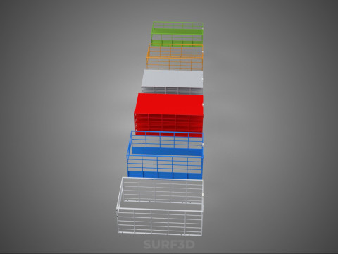 ALL TYPE UTILITY CAGE TRAY SUV UTE PICKUP TRUCK CAR LORRY VAN Model 3D