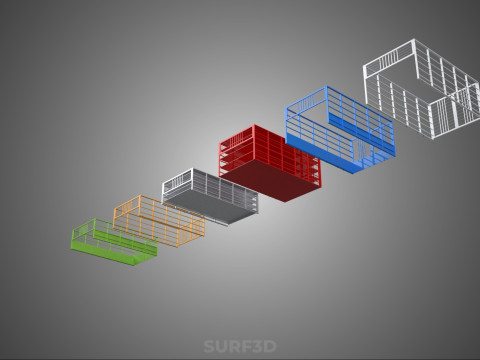 ALL TYPE UTILITY CAGE TRAY SUV UTE PICKUP TRUCK CAR LORRY VAN Model 3D