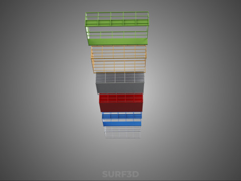 ALL TYPE UTILITY CAGE TRAY SUV UTE PICKUP TRUCK CAR LORRY VAN Model 3D