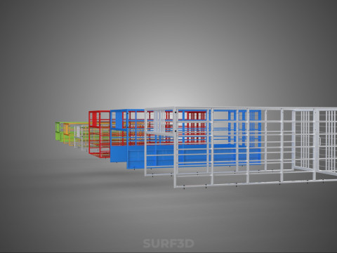 ALL TYPE UTILITY CAGE TRAY SUV UTE PICKUP TRUCK CAR LORRY VAN Model 3D