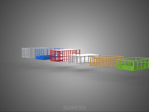 ALL TYPE UTILITY CAGE TRAY SUV UTE PICKUP TRUCK CAR LORRY VAN Model 3D