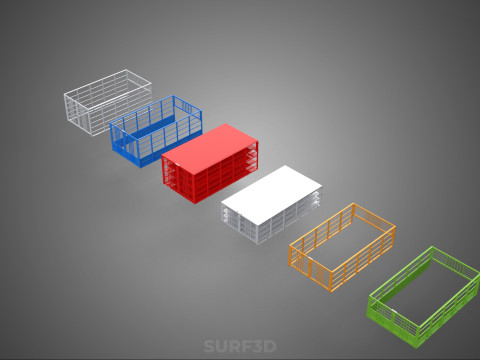 ALL TYPE UTILITY CAGE TRAY SUV UTE PICKUP TRUCK CAR LORRY VAN Model 3D
