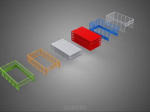 ALL TYPE UTILITY CAGE TRAY SUV UTE PICKUP TRUCK CAR LORRY VAN Model 3D