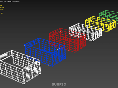 ALL TYPE UTILITY CAGE TRAY SUV UTE PICKUP TRUCK CAR LORRY VAN Model 3D