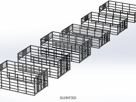 ALL TYPE UTILITY CAGE TRAY SUV UTE PICKUP TRUCK CAR LORRY VAN Model 3D