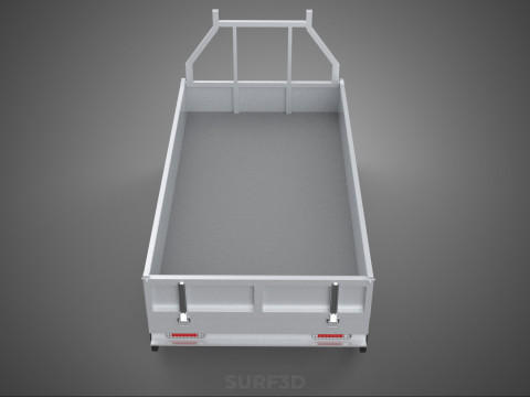 LOAD BODY DROP SIDE BED DUMP GATE DOOR PICKUP TRUCK WIDE DECK 3D Model