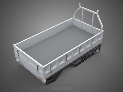 LOAD BODY DROP SIDE BED DUMP GATE DOOR PICKUP TRUCK WIDE DECK 3D Model