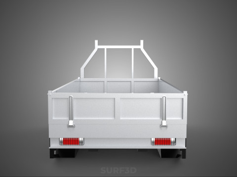 LOAD BODY DROP SIDE BED DUMP GATE DOOR PICKUP TRUCK WIDE DECK 3D Model