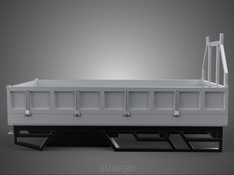LOAD BODY DROP SIDE BED DUMP GATE DOOR PICKUP TRUCK WIDE DECK 3D Model