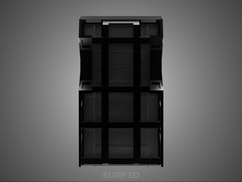 LOAD BODY DROP SIDE BED DUMP GATE DOOR PICKUP TRUCK WIDE DECK 3D Model