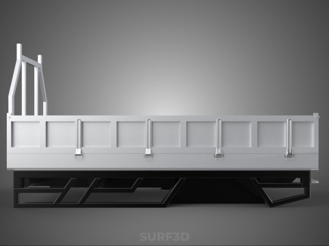 LOAD BODY DROP SIDE BED DUMP GATE DOOR PICKUP TRUCK WIDE DECK 3D Model