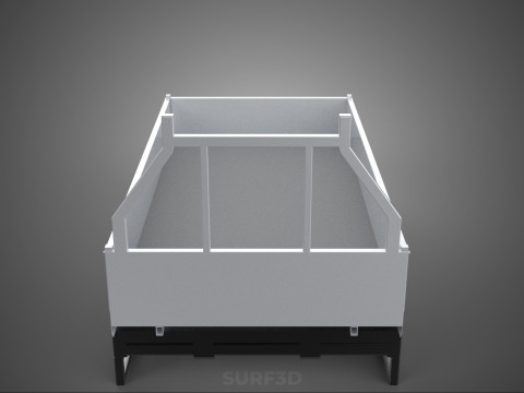 LOAD BODY DROP SIDE BED DUMP GATE DOOR PICKUP TRUCK WIDE DECK 3D Model