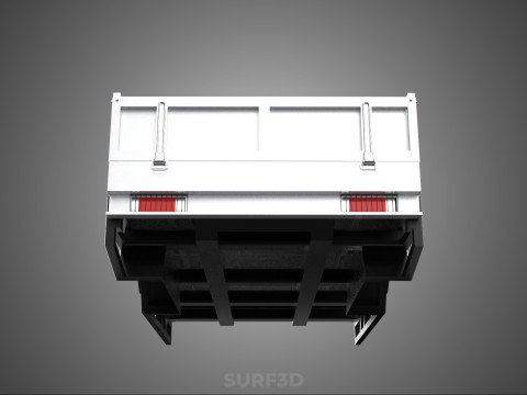 LOAD BODY DROP SIDE BED DUMP GATE DOOR PICKUP TRUCK WIDE DECK 3D Model