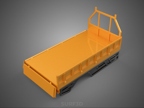 FLATDECK FLATBED DROP SIDE LOAD BED BODY DOOR GATE PICKUP TRUCK 3Dモデル