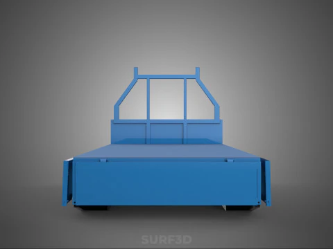 3 WAY WIDE DECK DROP SIDE LOAD BED BODY PICKUP TRUCK GATE DOOR 3D Model