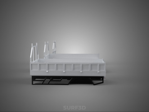 3 MODE DROP SIDE BED BODY GATE DOOR PICKUP TRUCK WIDE DECK CAR 3D 模型
