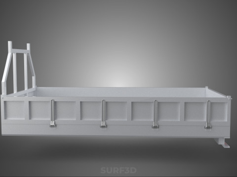 CARGO BED PICKUP TRUCK PLATFORM FRAME HEADBOARD BACK TRAY RACK Model 3D