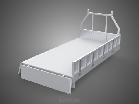 FLAT BED DECK DROP SIDE LOAD BODY GATE DOOR PICKUP TRUCK CAR BOX 3D Model