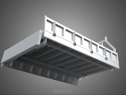 FLAT BED DECK DROP SIDE LOAD BODY GATE DOOR PICKUP TRUCK CAR BOX 3D Модель