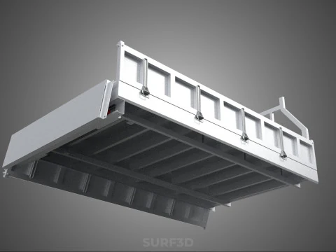 FLAT BED DECK DROP SIDE LOAD BODY GATE DOOR PICKUP TRUCK CAR BOX 3D Model