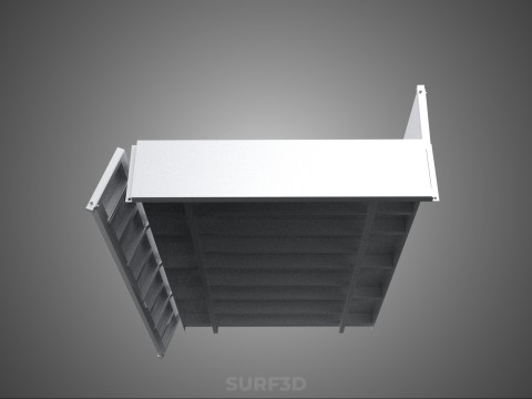 FLAT BED DECK DROP SIDE LOAD BODY GATE DOOR PICKUP TRUCK CAR BOX 3D Модель