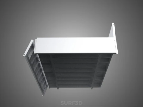 FLAT BED DECK DROP SIDE LOAD BODY GATE DOOR PICKUP TRUCK CAR BOX 3D Model