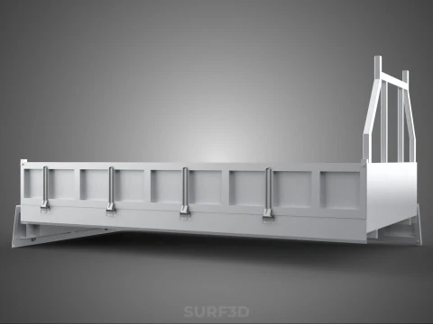 FLAT BED DECK DROP SIDE LOAD BODY GATE DOOR PICKUP TRUCK CAR BOX 3D Model