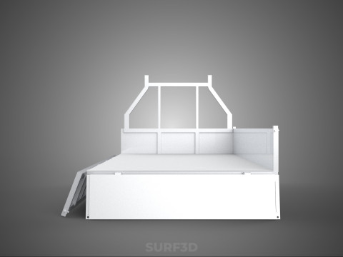FLAT BED DECK DROP SIDE LOAD BODY GATE DOOR PICKUP TRUCK CAR BOX 3D Модель