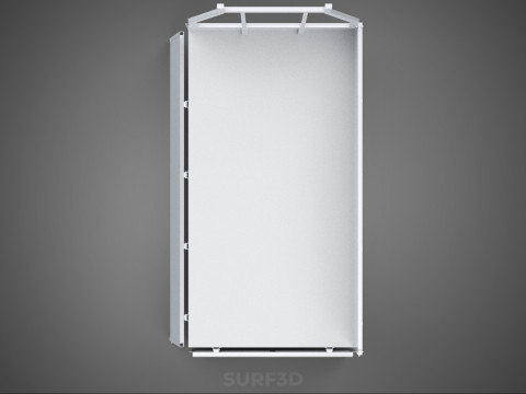 FLAT BED DECK DROP SIDE LOAD BODY GATE DOOR PICKUP TRUCK CAR BOX 3D Модель