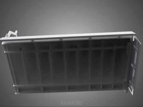 FLAT BED DECK DROP SIDE LOAD BODY GATE DOOR PICKUP TRUCK CAR BOX 3D Модель