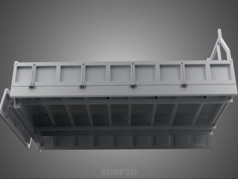 FLAT BED DECK DROP SIDE LOAD BODY GATE DOOR PICKUP TRUCK CAR BOX 3D Модель