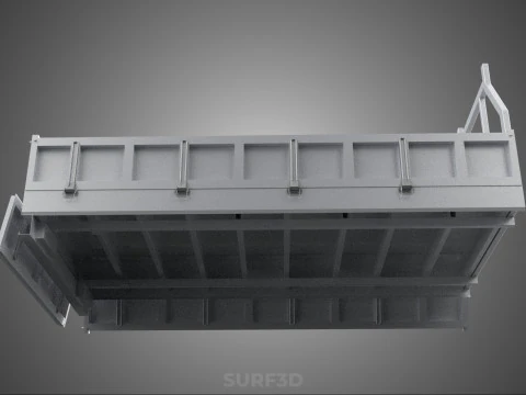 FLAT BED DECK DROP SIDE LOAD BODY GATE DOOR PICKUP TRUCK CAR BOX 3D Model